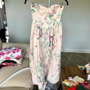 Urban Outfitters Maxi strapless floral dress